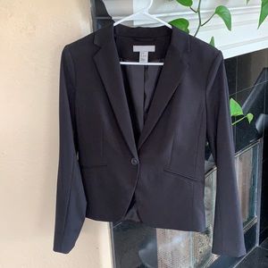 H&M Basic Black Blazer - Size 8